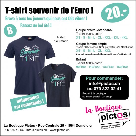 Image T-shirt souvenir de l'euro ! Sommer