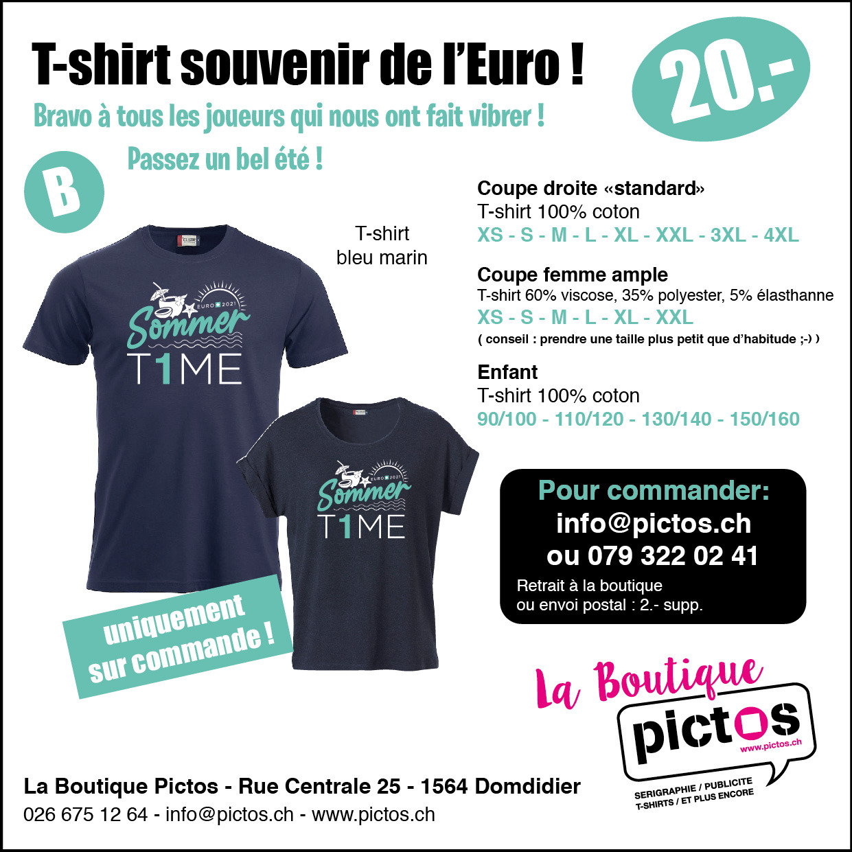 Image T-shirt souvenir de l'euro ! Sommer